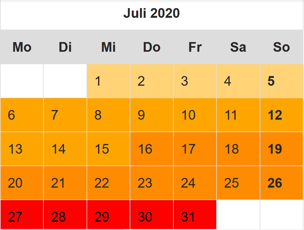 zur Detailansicht der Feriendichte